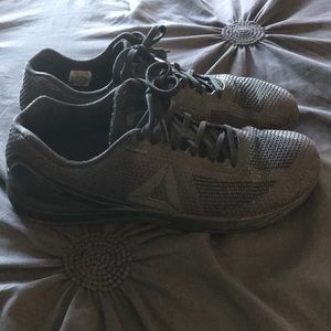 **Reebok nano 5 workout shoes all black.